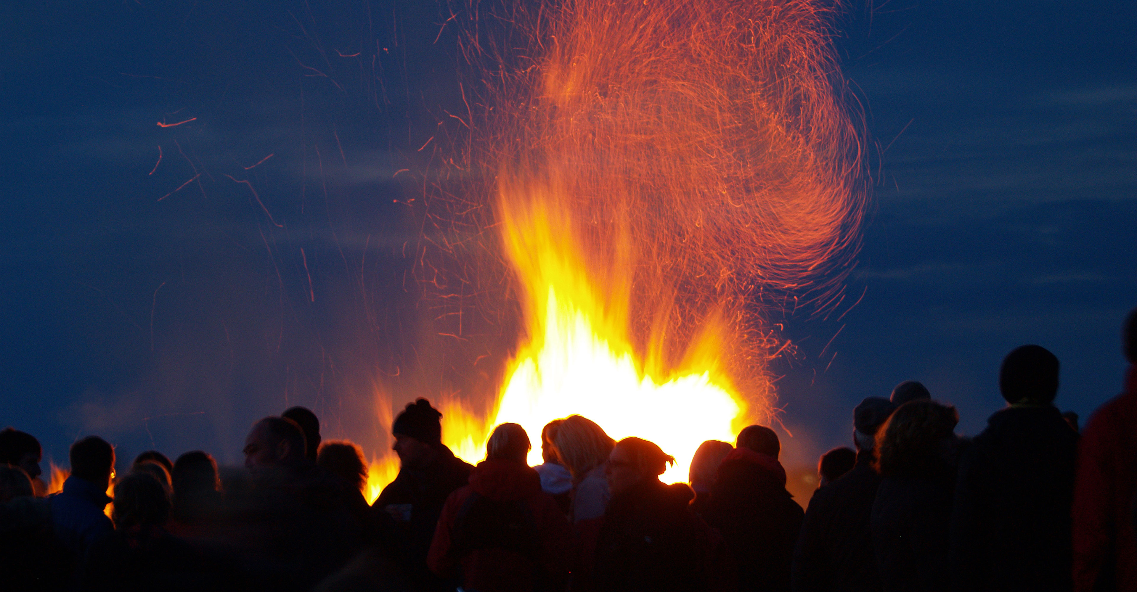 Biikebrennen und Grünkohl an der Husumer Bucht